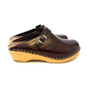 Troentorp Buckle Slip On Clogs Size 40